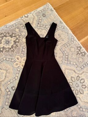 Lulu's Black Sleeveless Fit & Flare Midi Dress